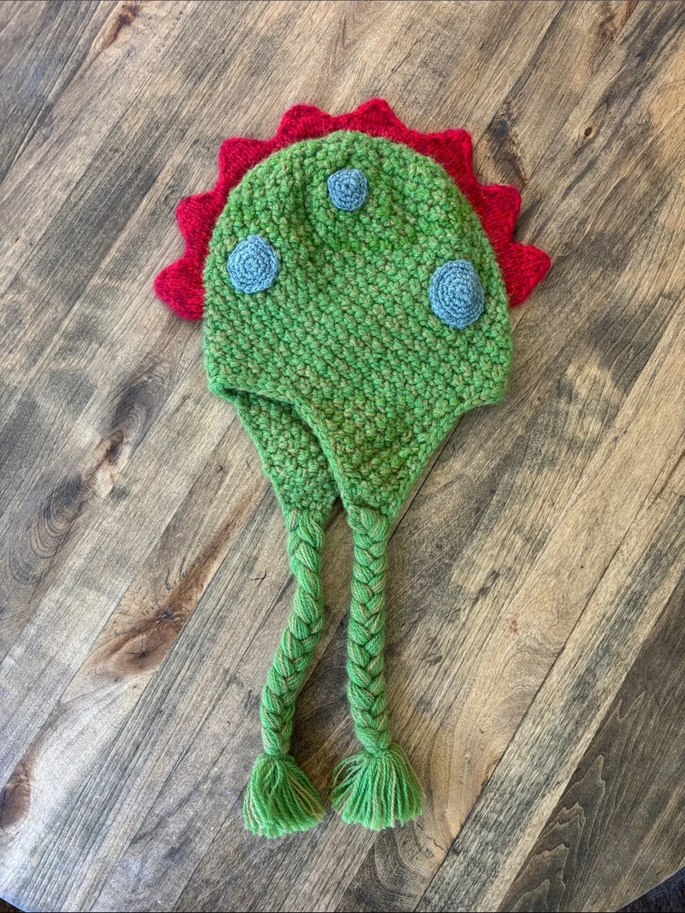 Kids Chunky Knit Dinosaur Beanie